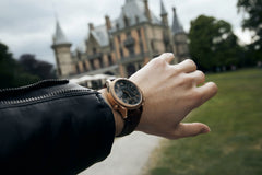 Residence Aviator Open Heart Automatik Herrenuhr in Kupferrot