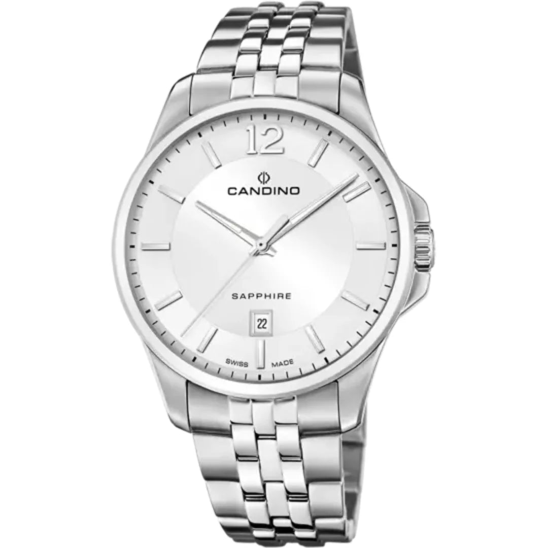 Candino Classic Timeless MännerSchweizer Uhr mit Weissem Zifferblatt - C4762/1