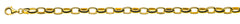 Collier Anker oval halbmassiv Gelbgold 750 ca. 6.0x8.5mm