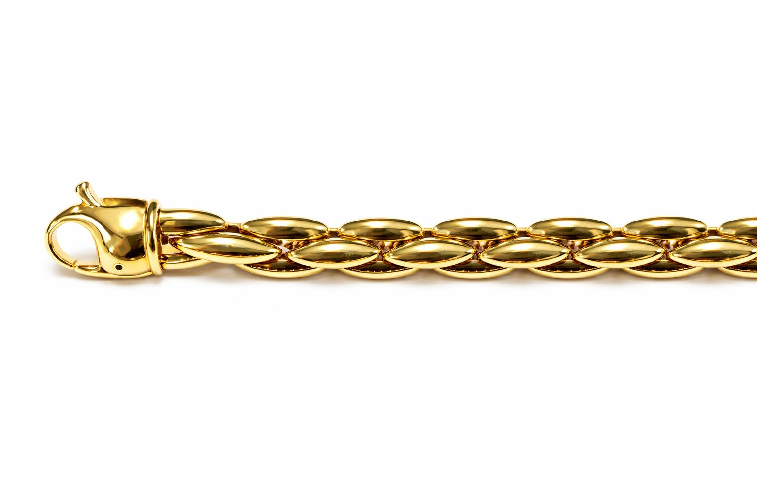 Collier Anker Carré Gelbgold 750 Handarbeit 45cm poliert ca. 8.6mm