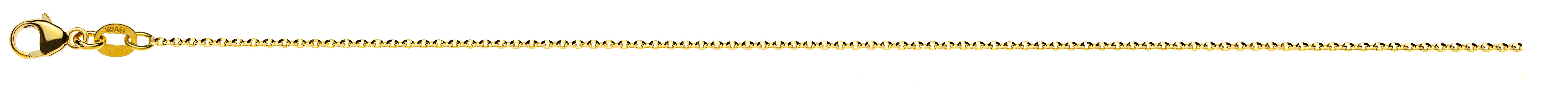 Collier Anker oval Gelbgold 375 ca. 1.2mm Messerschliff