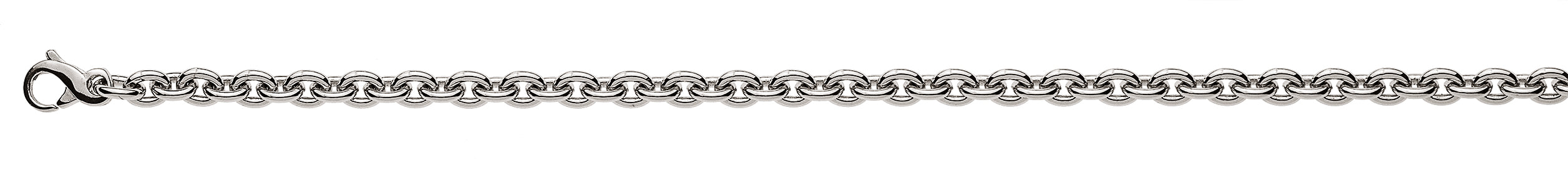 Armband Rundanker Weissgold 750 3.9mm 22cm