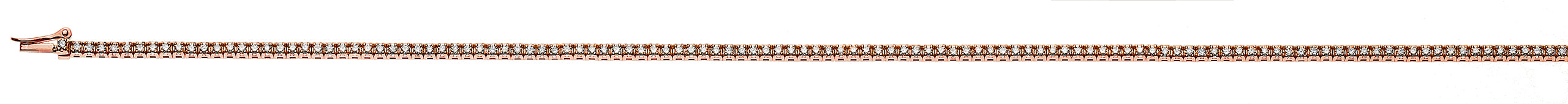 Collier Tennis Rotgold 750 mit 288 Brillanten 1.80ct.