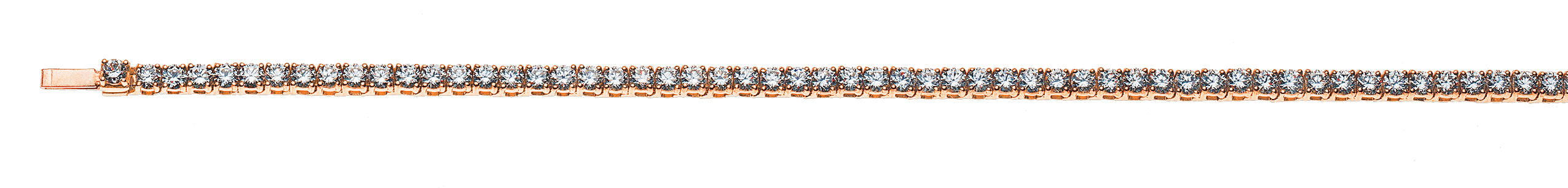 Armband Rotgold 750 mit 70 Brillanten 3.61 ct. 18cm