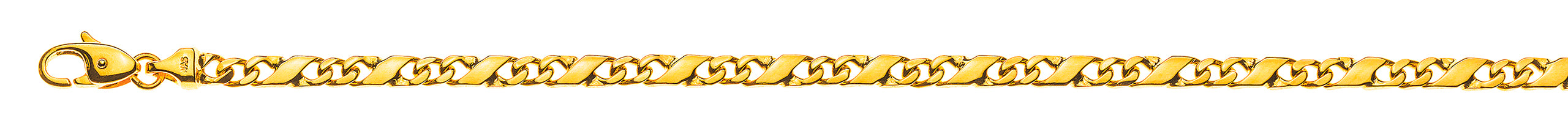 Armband poliert Gelbgold 750 ca. 4.0 mm