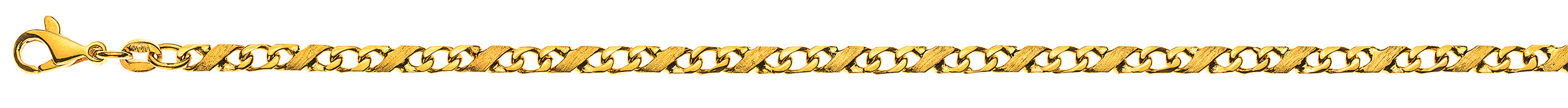 Collier Carrera poliert satiniert Gelbgold 750 ca. 3.5mm
