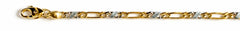 Collier Figaro poliert satiniert Bicolor 750 50cm