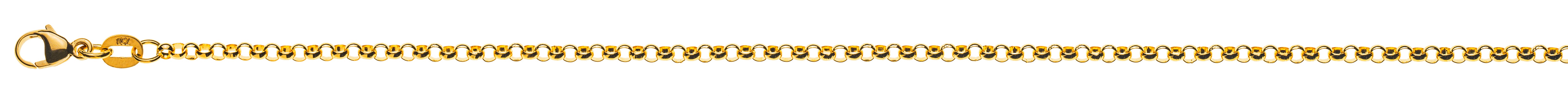 Collier Erbskette Gelbgold 750 ca. 2.4mm