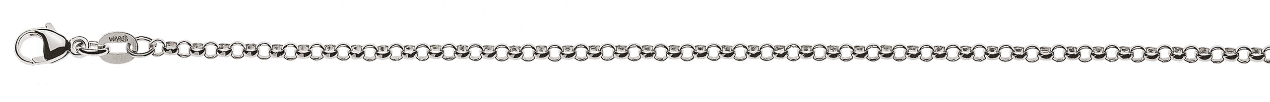 Collier Erbskette Weissgold 750 ca. 2.4mm