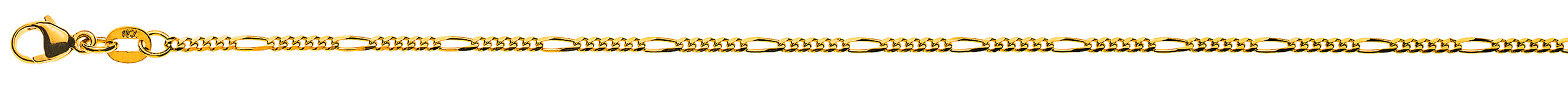 Collier Figaro 5&1 Gelbgold 750 ca. 1.8mm