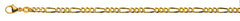 Armband Figaro Gelbgold 750 ca. 3.4 mm