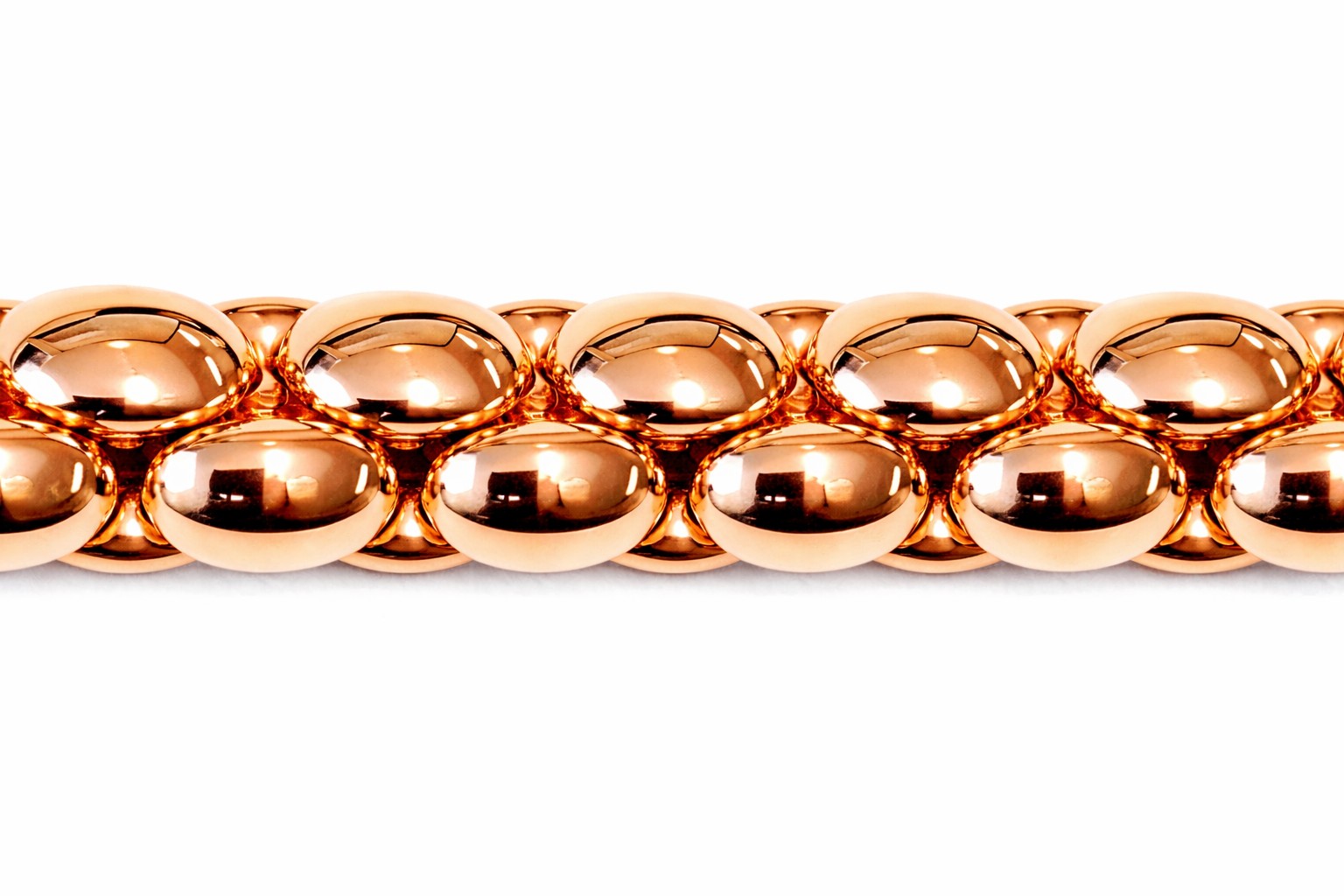 Collier Rotgold 750 Handarbeit 9.2mm 45cm