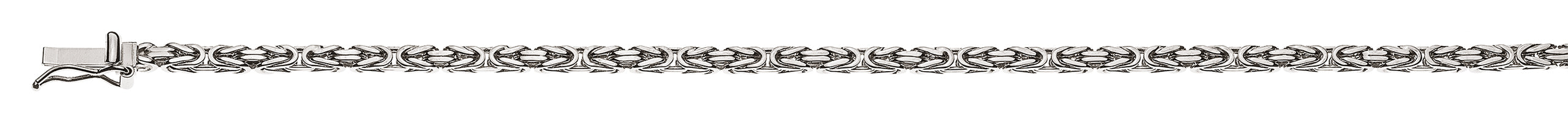 Collier Konigskette klassisch Weissgold 750 ca. 2.5mm