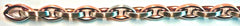 Collier Navette Bicolor Roségold-Weissgold 750, satiniert