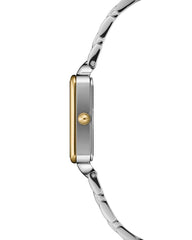 COVER Lovis Square Damen Uhr Silber Bicolor Gold