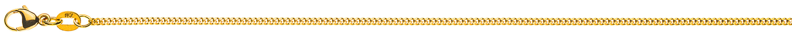 Collier Panzerkette Geschliffen Gelbgold 585 ca. 1.6 mm