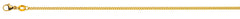 Collier Panzerkette geschliffen Gelbgold 375 ca. 1,8mm