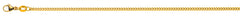 Collier Panzerkette geschliffen Gelbgold 375 ca. 2,1mm