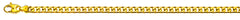 Collier Panzerkette geschliffen Gelbgold 750 ca. 6.0mm