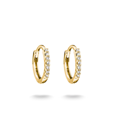 Thomas Sabo Damen Creolen mit weissen Zirkonia Silber 925 & 18K vergoldet – CR780-M01-14