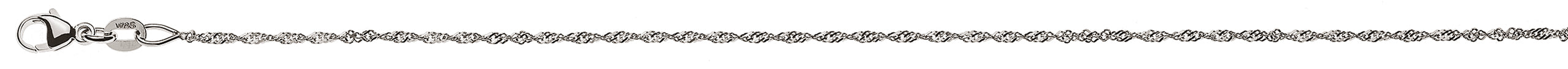 Collier Singapur Weissgold 750 ca. 1.2mm