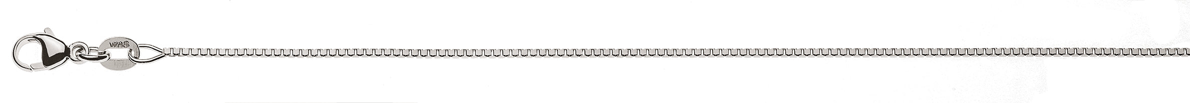 Collier Venezianer diamantiert Weissgold 375 ca. 0.9mm