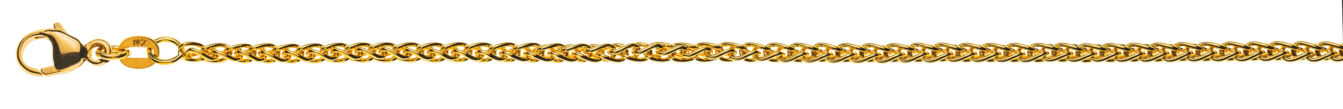 Collier Zopf Gelbgold 750 ca. 2.5mm