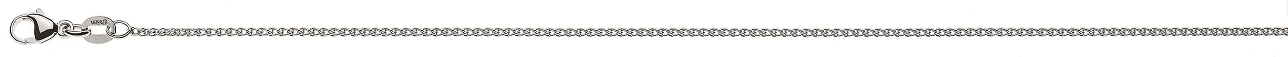 Collier Zopf Weissgold 585 ca. 1.2mm