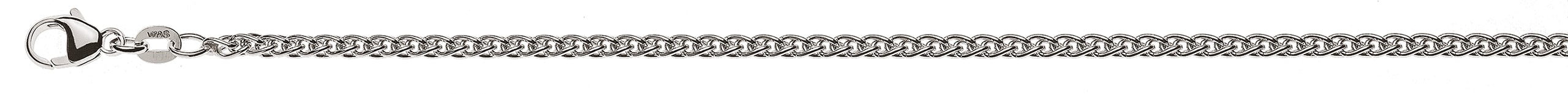 Armband Zopf Weissgold 750 ca. 2.5mm
