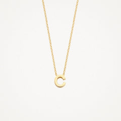 Collier Lettre Blush - Or jaune (14 carats)