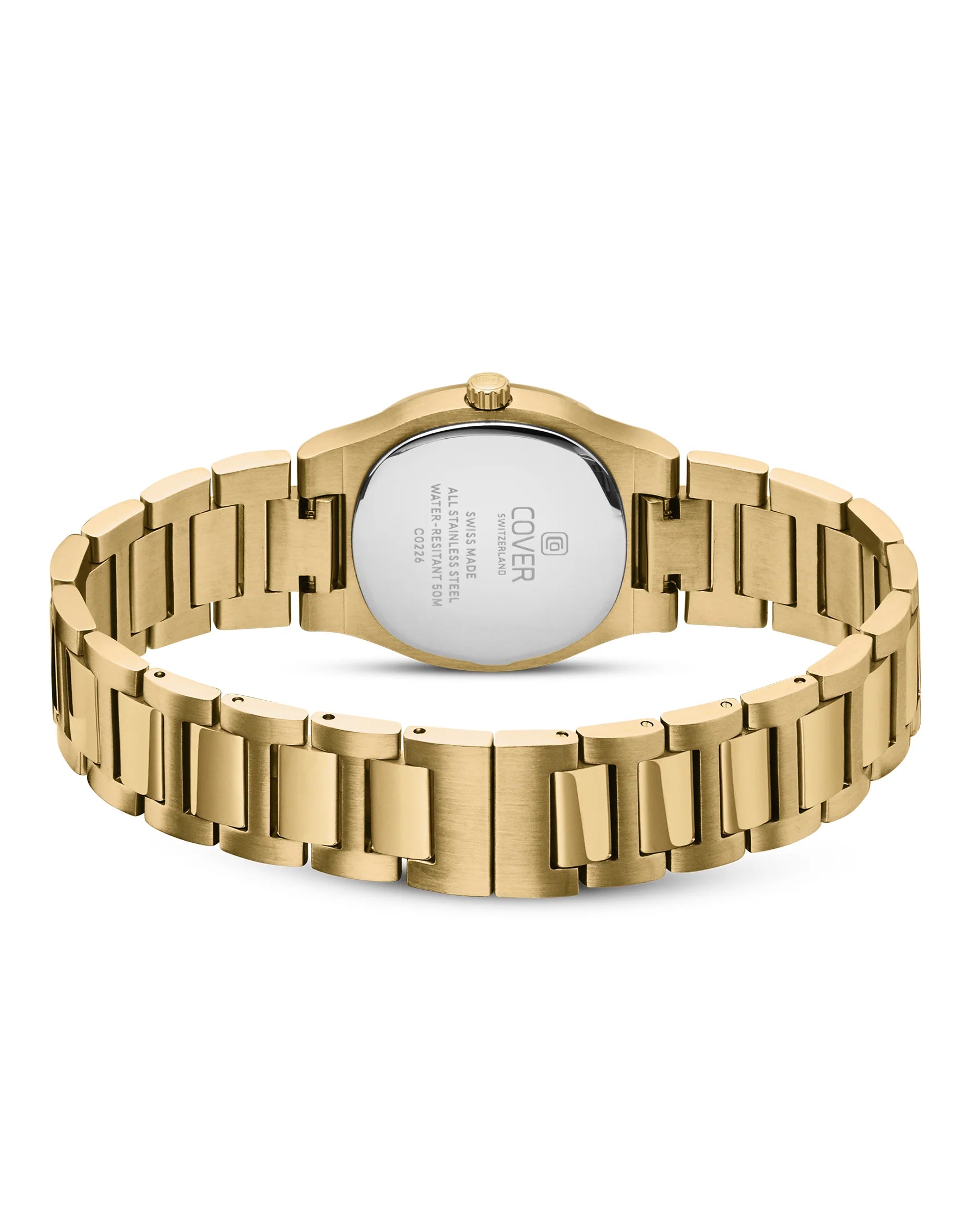 Cover Altea Curved Case Damenuhr in Grün, Gold - CO226.05
