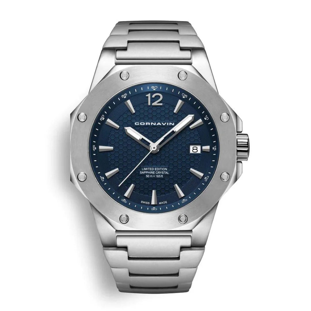 Cornavin Herrenuhr in Stahl Limited Edition - CO 2021-2026