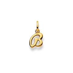 Gelbgold Buchstaben Anhänger - 18 Karat Gold - 750 - B