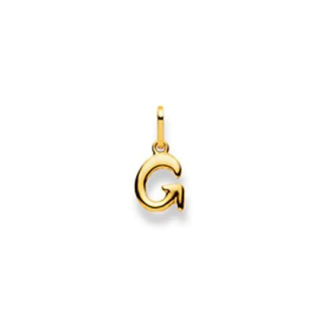 Gelbgold Buchstaben Anhänger - 18 Karat Gold - 750 - G