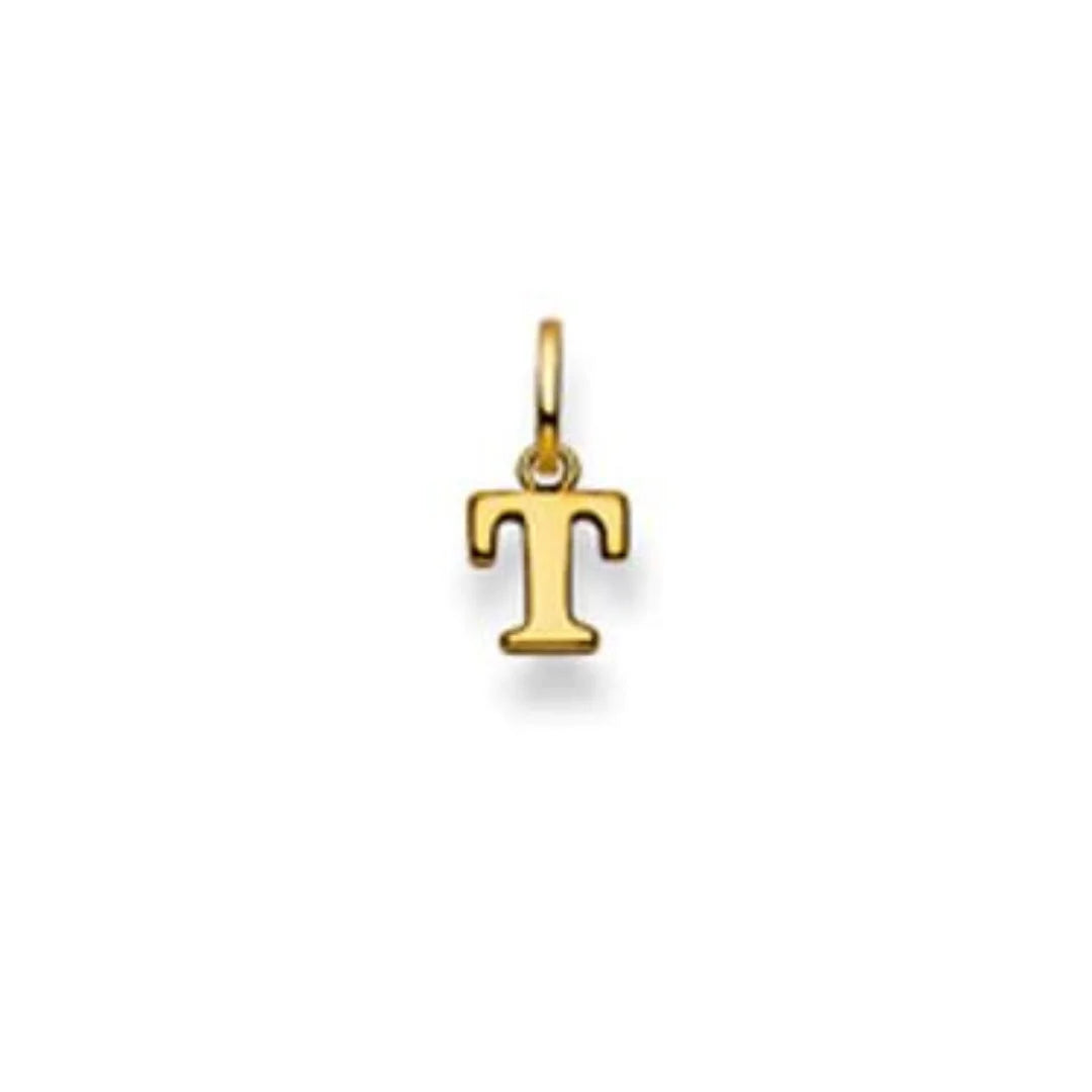 Buchstaben Anhänger in 18 Karat Gold - 750 - T