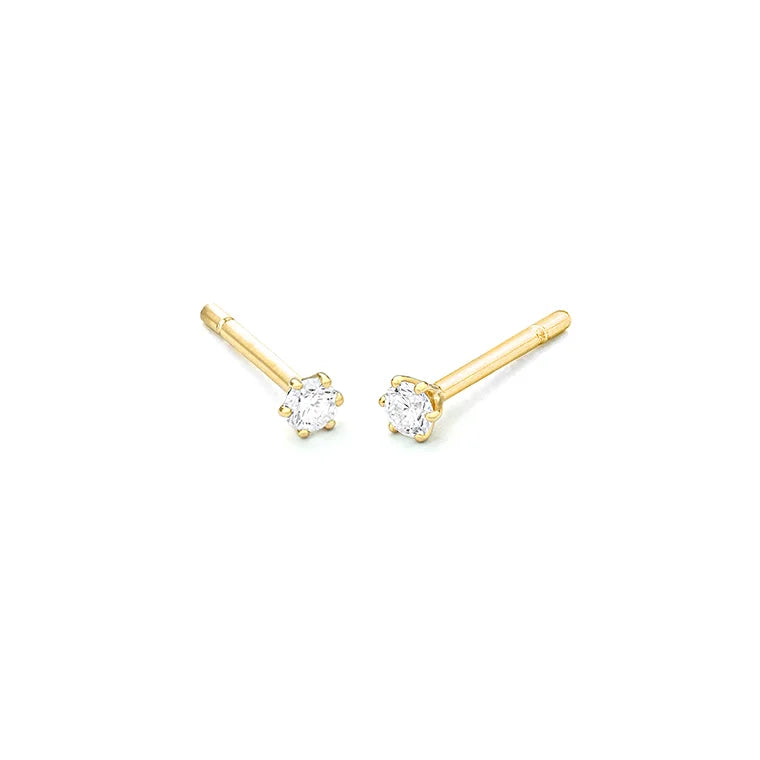 Facet Eye Clean Gold Ohrringe 14Kt