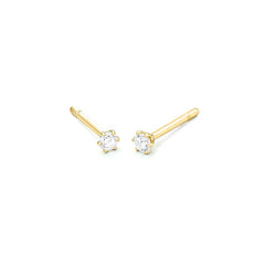 Facet Eye Clean Gold Ohrringe 14Kt