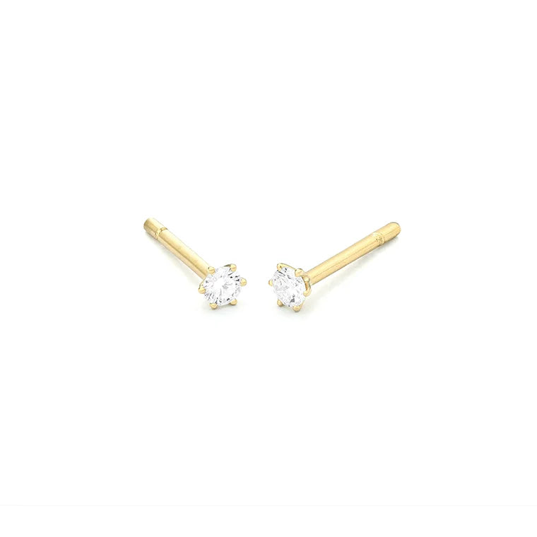 Facet Eye Clean Gold Ohrringe 14Kt