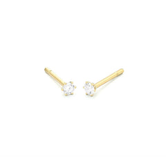 Facet Eye Clean Gold Ohrringe 14Kt