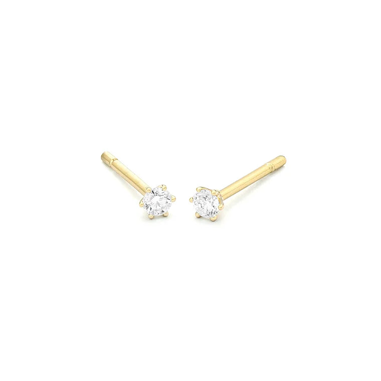 Facet Eye Clean Gold Ohrringe 14Kt