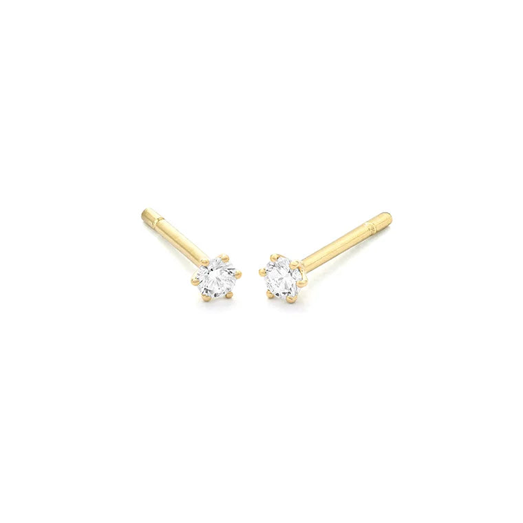 Facet Eye Clean Gold Ohrringe 14Kt