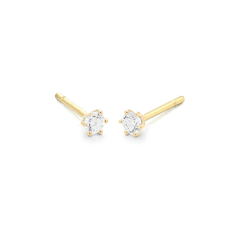 Facet Eye Clean Gold Ohrringe 14Kt