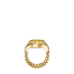 Fossil Ring Watch Damenuhr Gold Edelstahl <22mm 2-Zeiger – ES5246