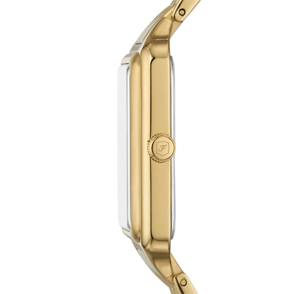 Fossil Raquel Damenuhr - Gold MOP 26mm Edelstahl Quarz Datum - ES5304