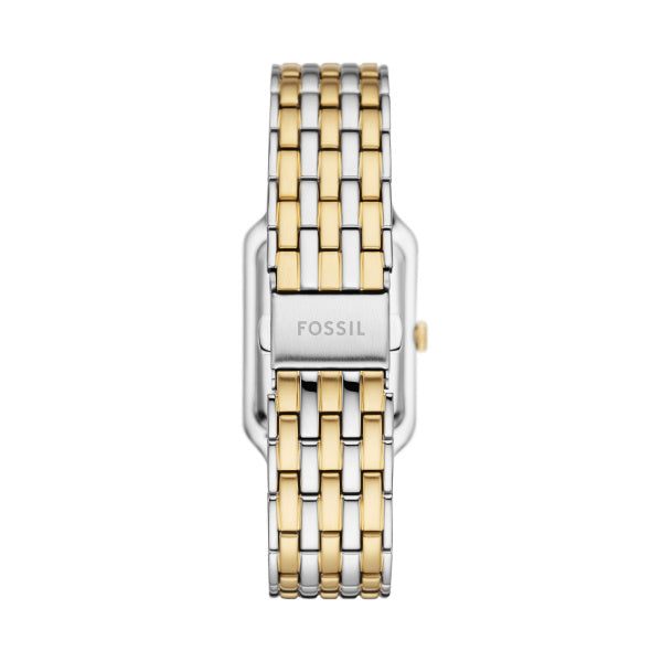 Fossil Raquel 2-Tone MOP 26mm Edelstahl, Quarz, Datum Damenuhr - ES5305
