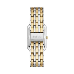 Fossil Raquel 2-Tone MOP 26mm Edelstahl, Quarz, Datum Damenuhr - ES5305