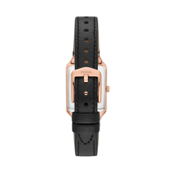 Fossil Raquel Quarz 23 MM Damenuhr  mit Datum aus Lederband - ES5310