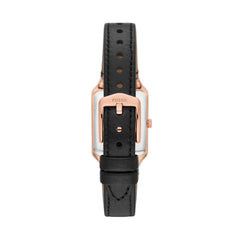 Fossil Raquel Quarz 23 MM Damenuhr  mit Datum aus Lederband - ES5310