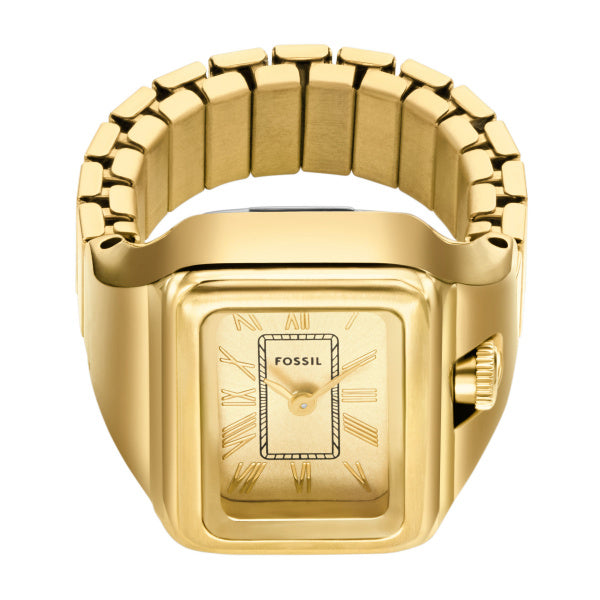 Fossil Raquel Watch Ring Damenuhr Gold Edelstahl <22mm 2-Zeiger – ES5343