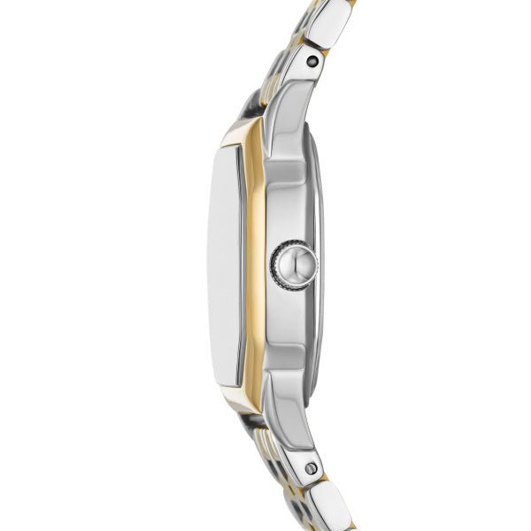 Fossil Harlow 2-Tone Creme 27mm Edelstahl Quarz Damenuhr - ES5362